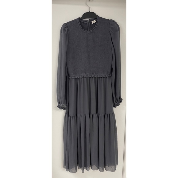 Wilfred size L, beautiful midi dress. Very flattering, sheer sleeves. Worn once! - Picture 1 of 2